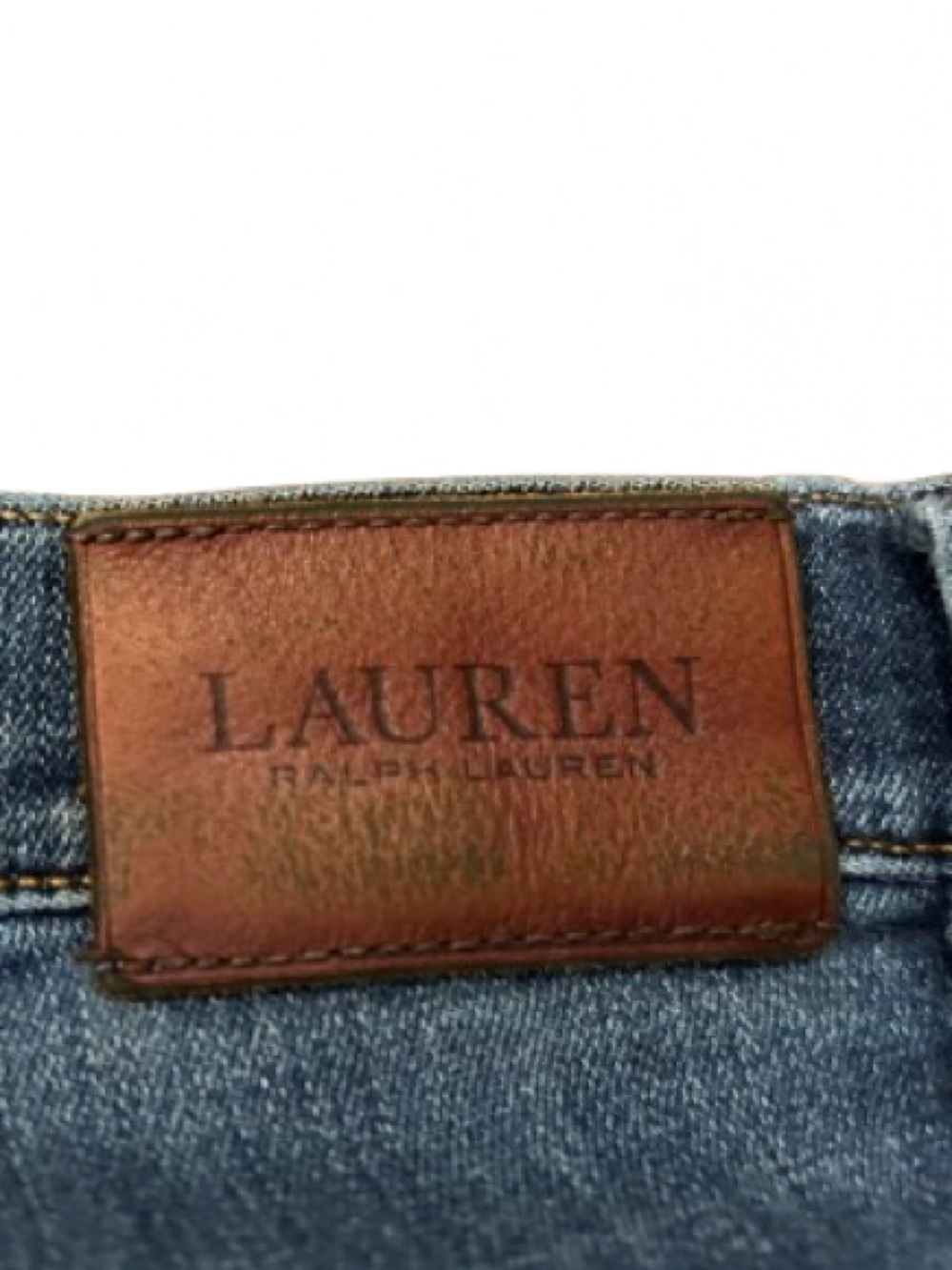 Ralph Lauren Green Label Women's Blue Denim Classic Straight Jeans Size 12 - Picture 9 of 10